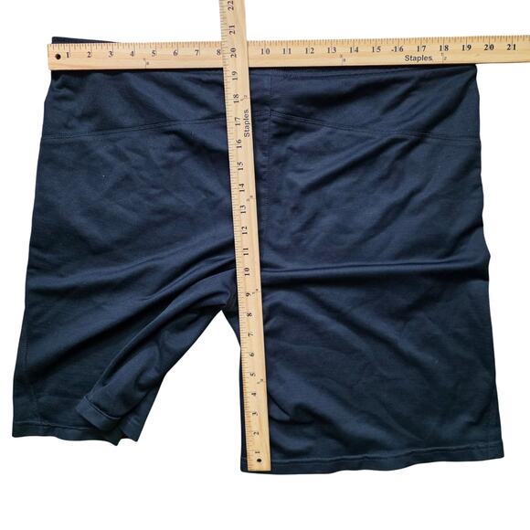 Nike Vintage Shorts Men L Navy Blue Swoosh Athletic - Picture 5 of 6